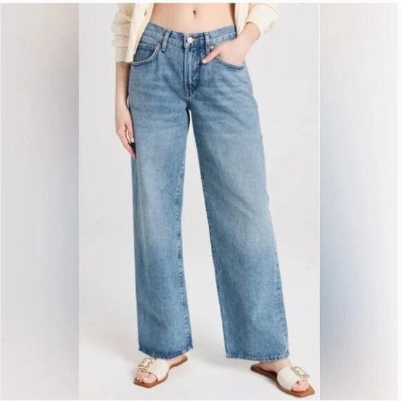Agolde Fusion Wide Leg Baggy Jeans Size 24 - Picture 1 of 14